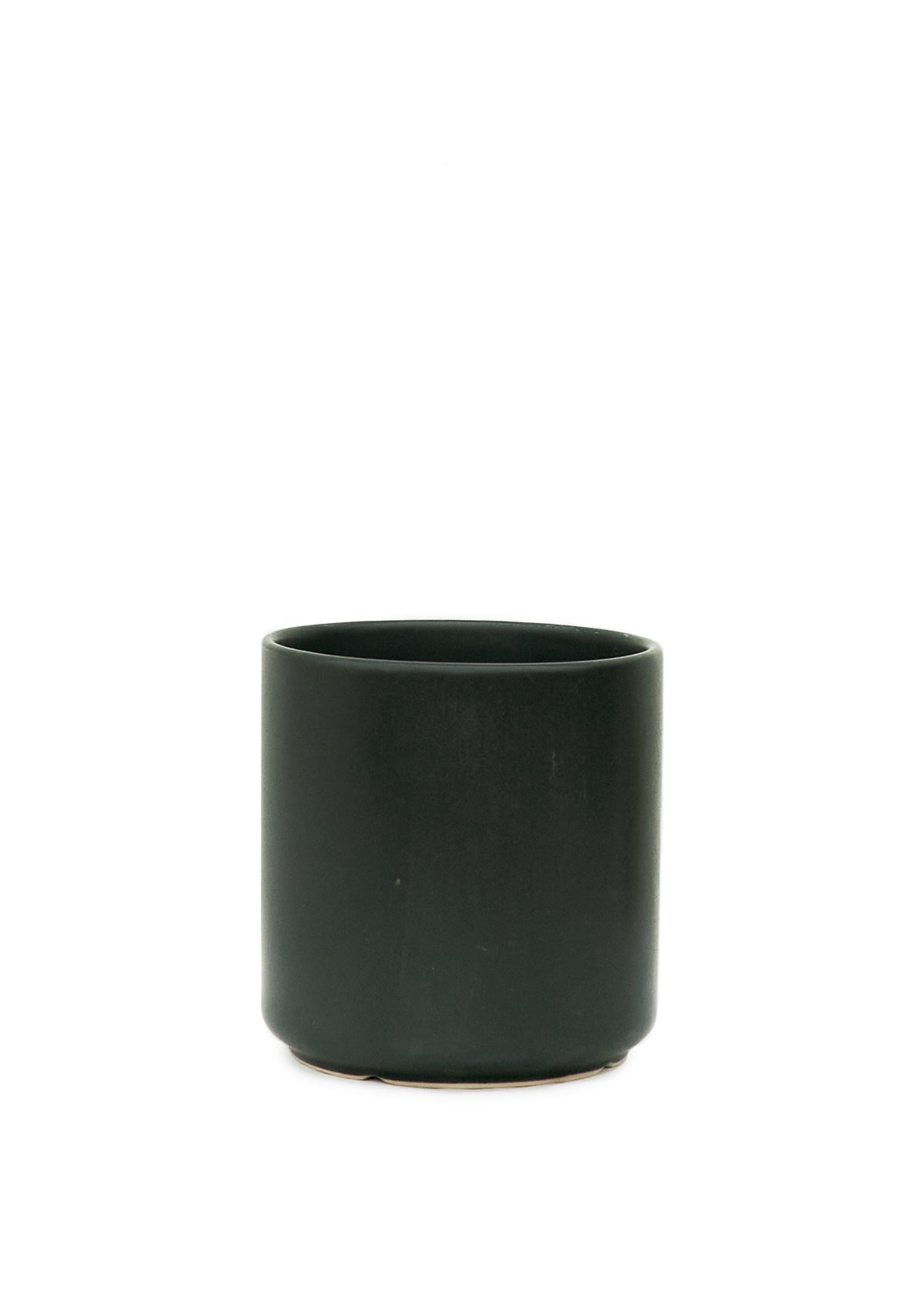 Cylindrical Ceramic Planter 5" - Black